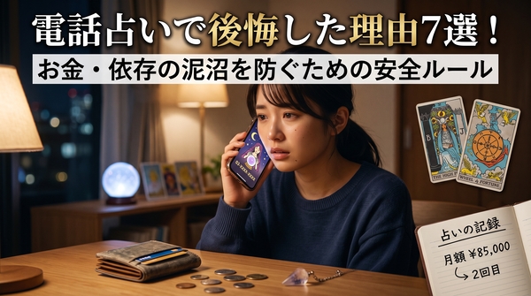 電話占いで後悔した理由7選！お金・依存の泥沼を防ぐための安全ルール